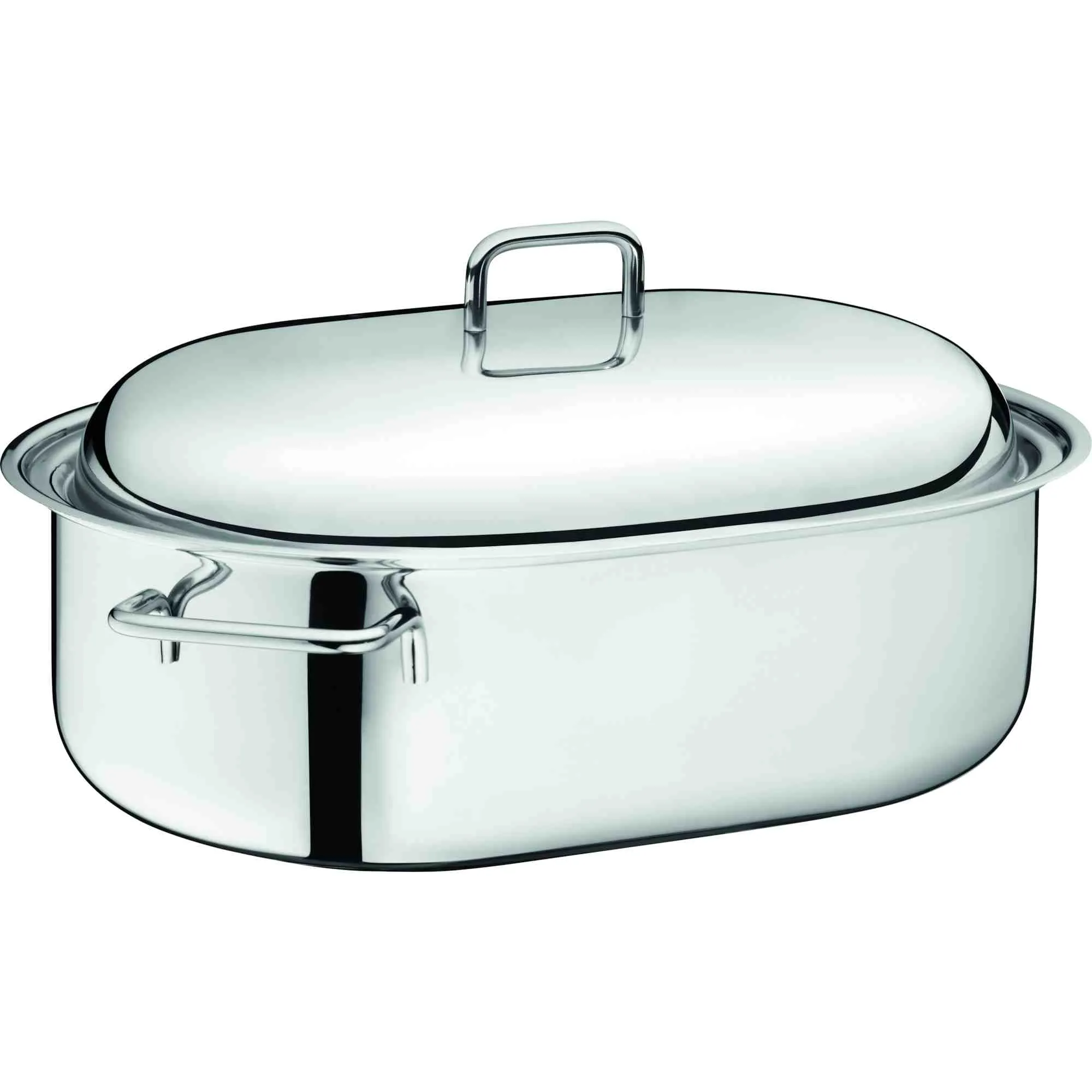 Bräter Ivo oval 40x27x20 cm aus Edelstahl 18/10 - Perfekt zum Schmoren