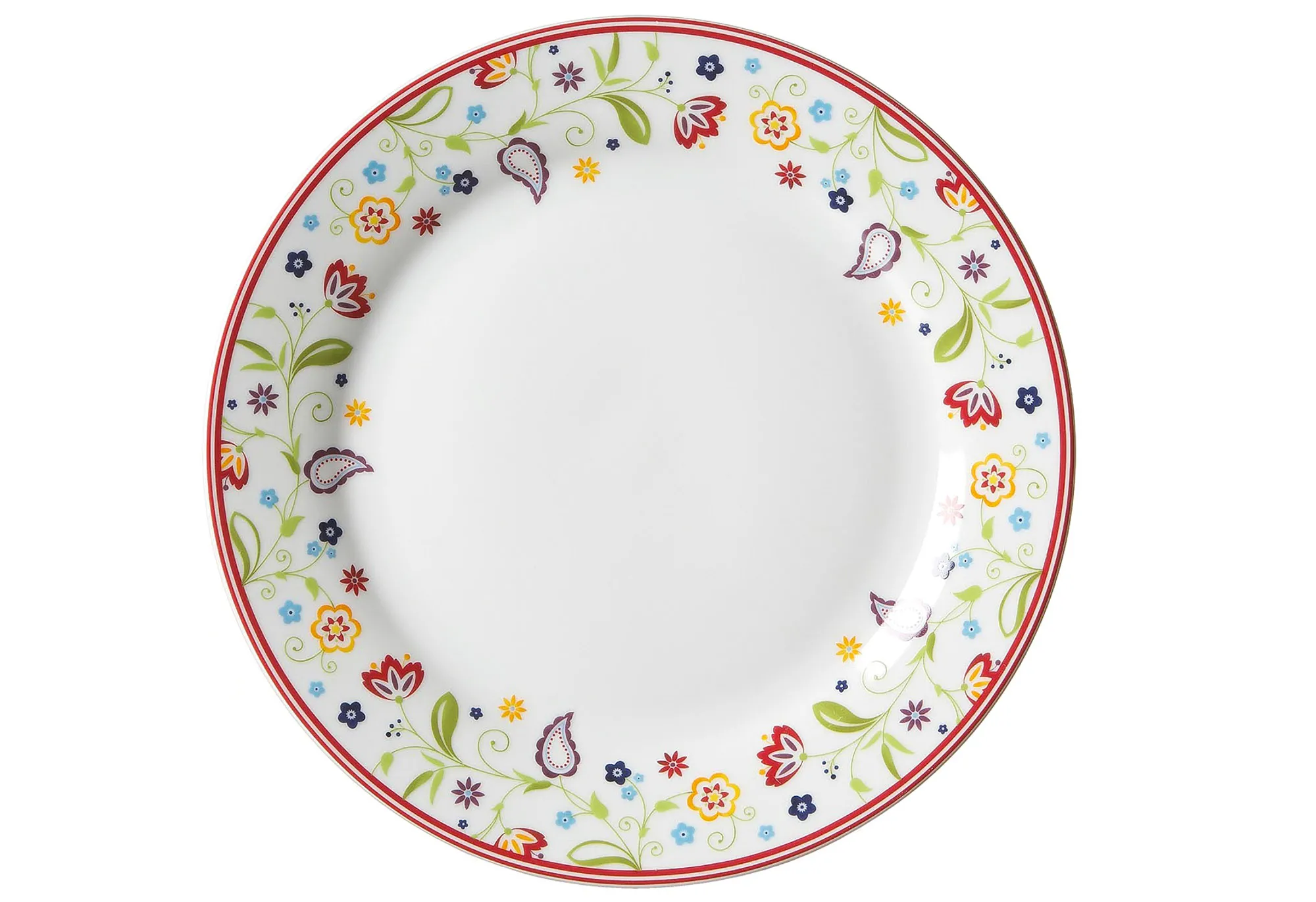 Doppio Teller flach Ø 27 cm Porzellan buntes-Design