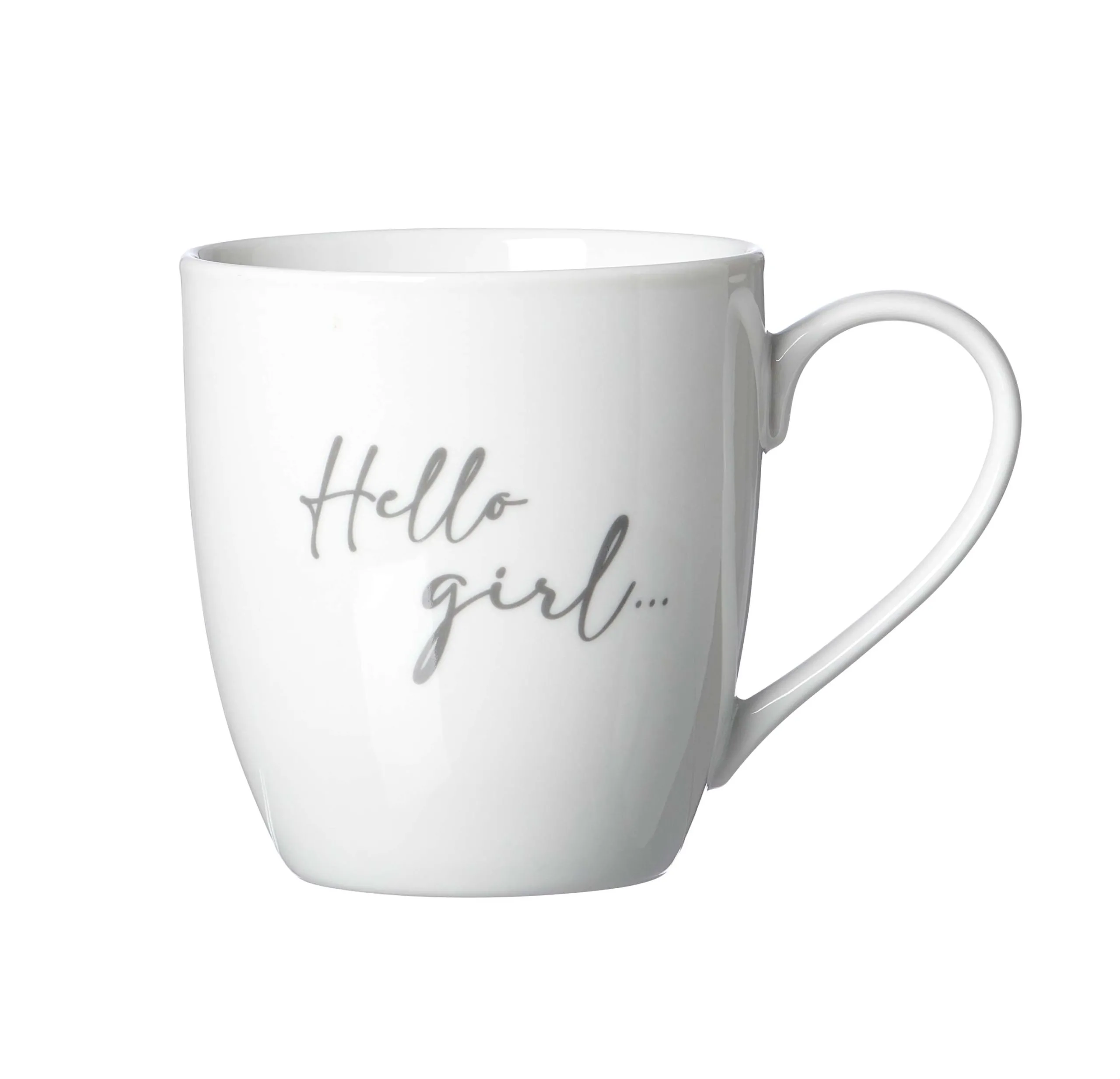 Ritzenhoff Girl Quote Becher Grau 500ml Porzellan Spruch