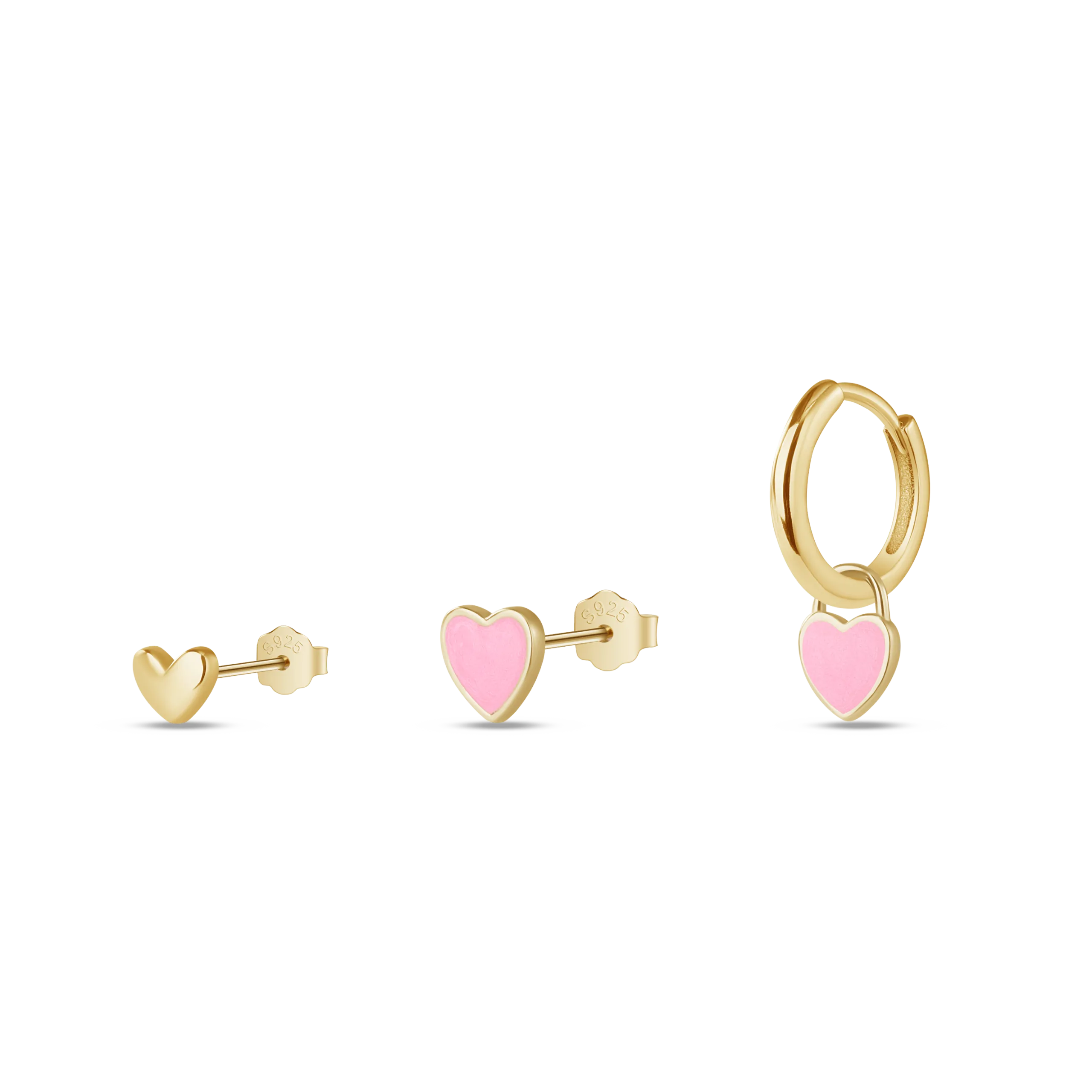 Set orecchini amour in oro