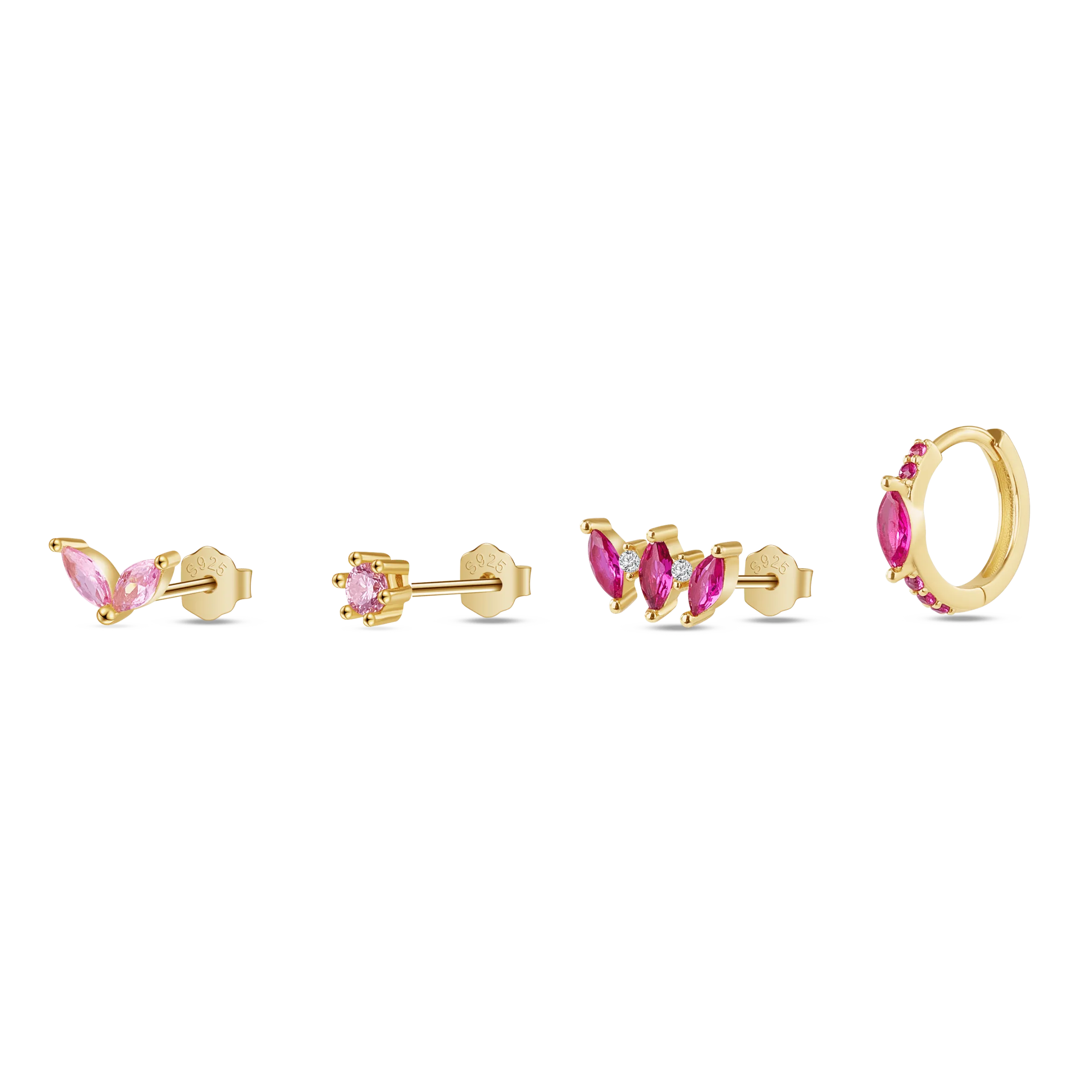 Set orecchini loto in oro