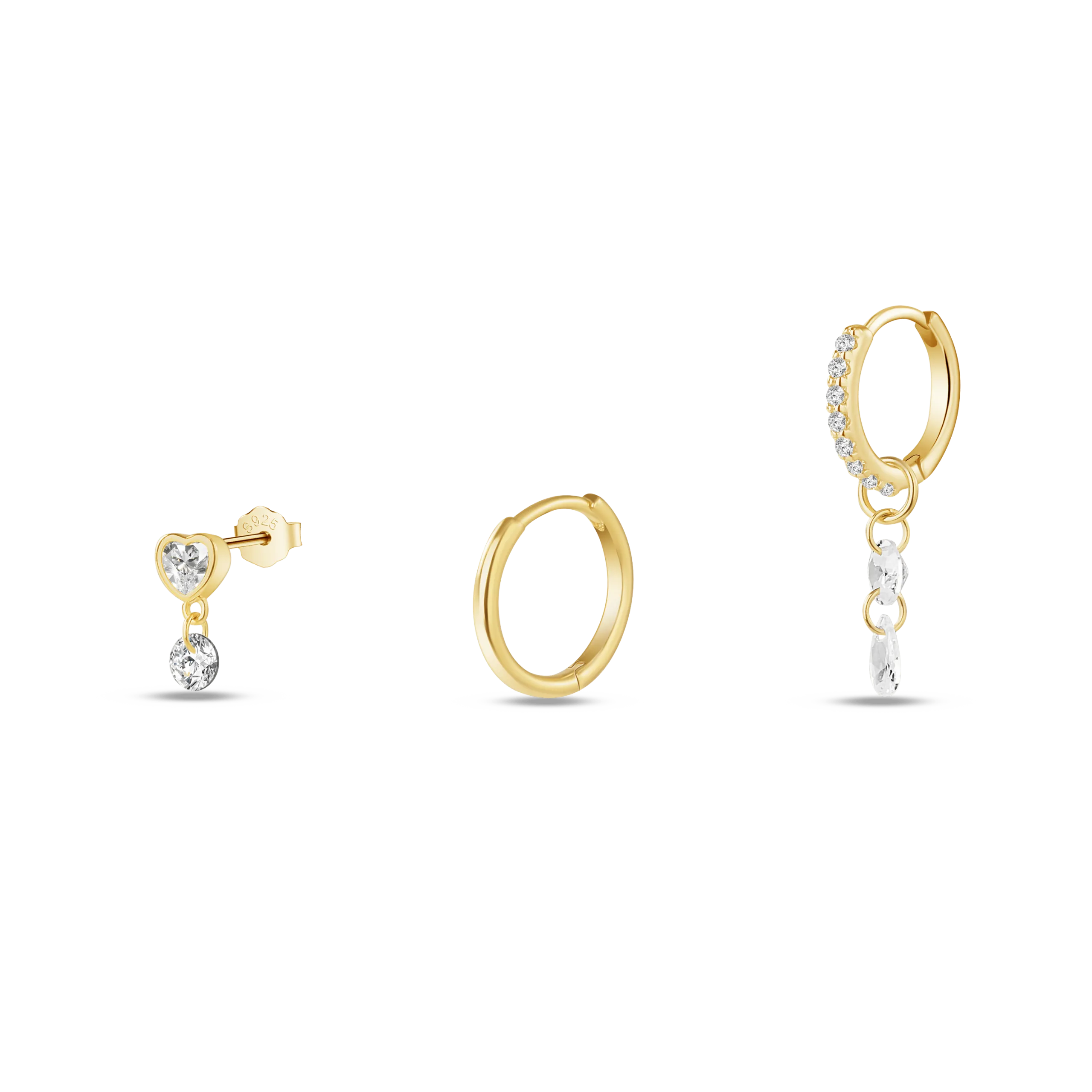 Set orecchini luxury in oro