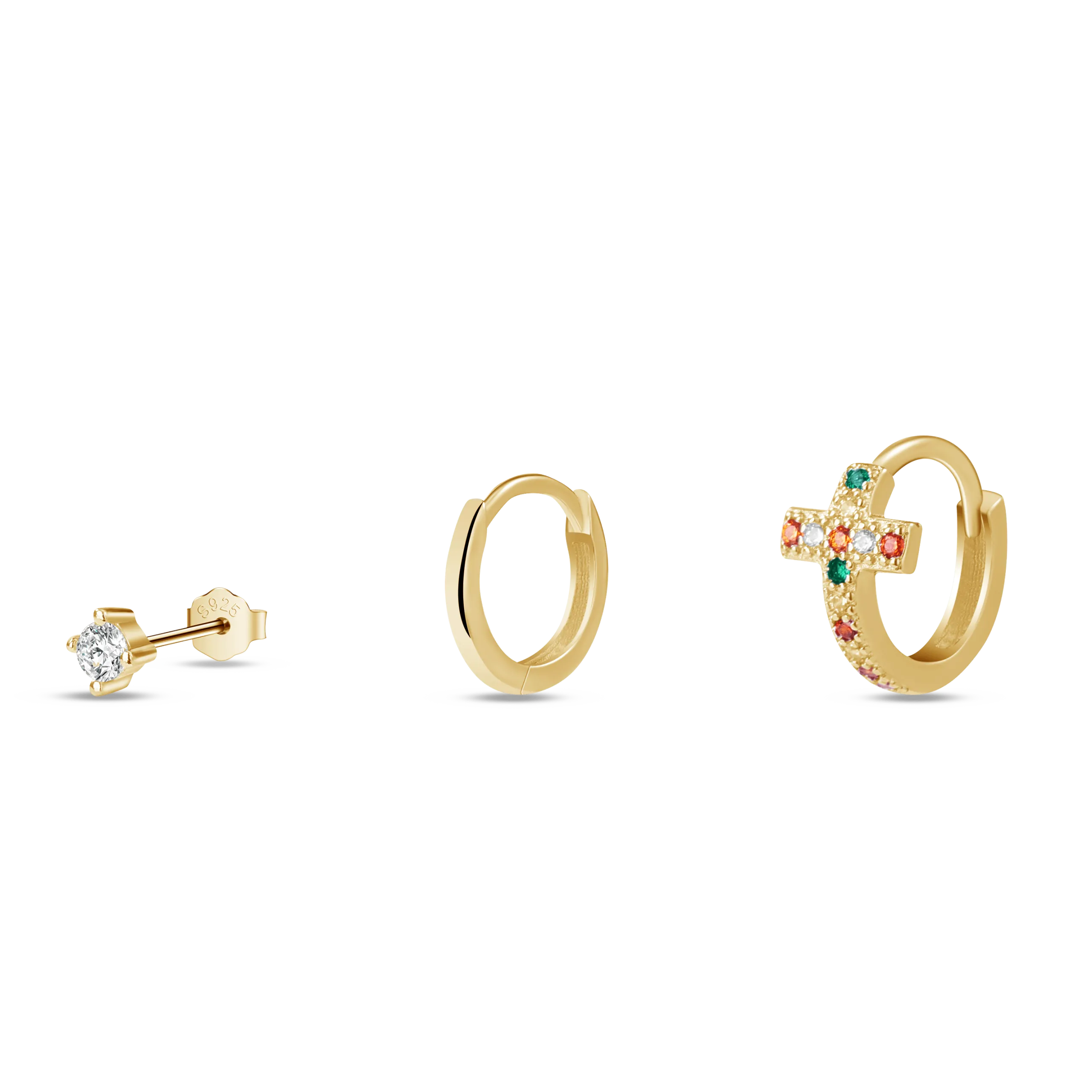 Set orecchini sacro in oro