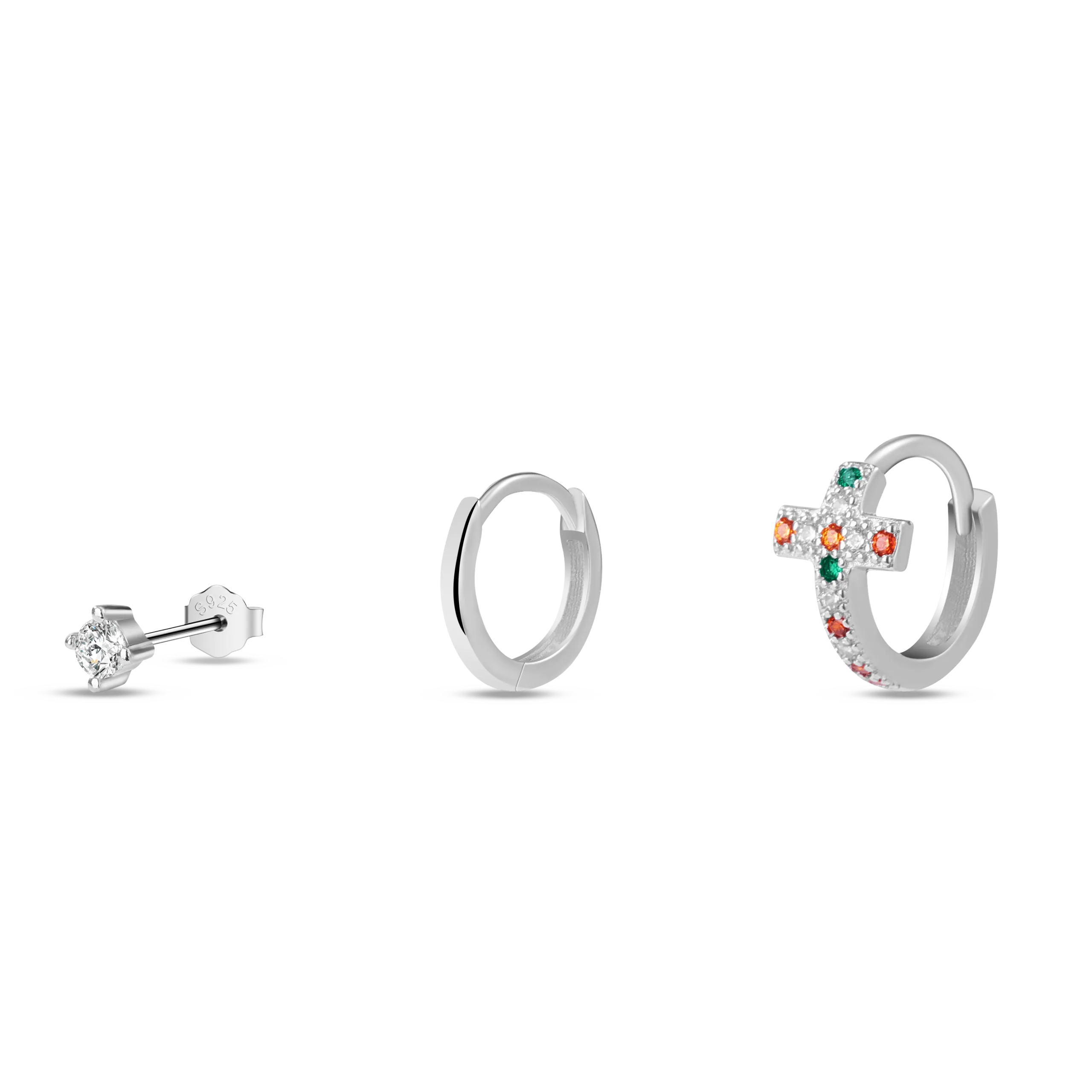 Set orecchini sacro in argento