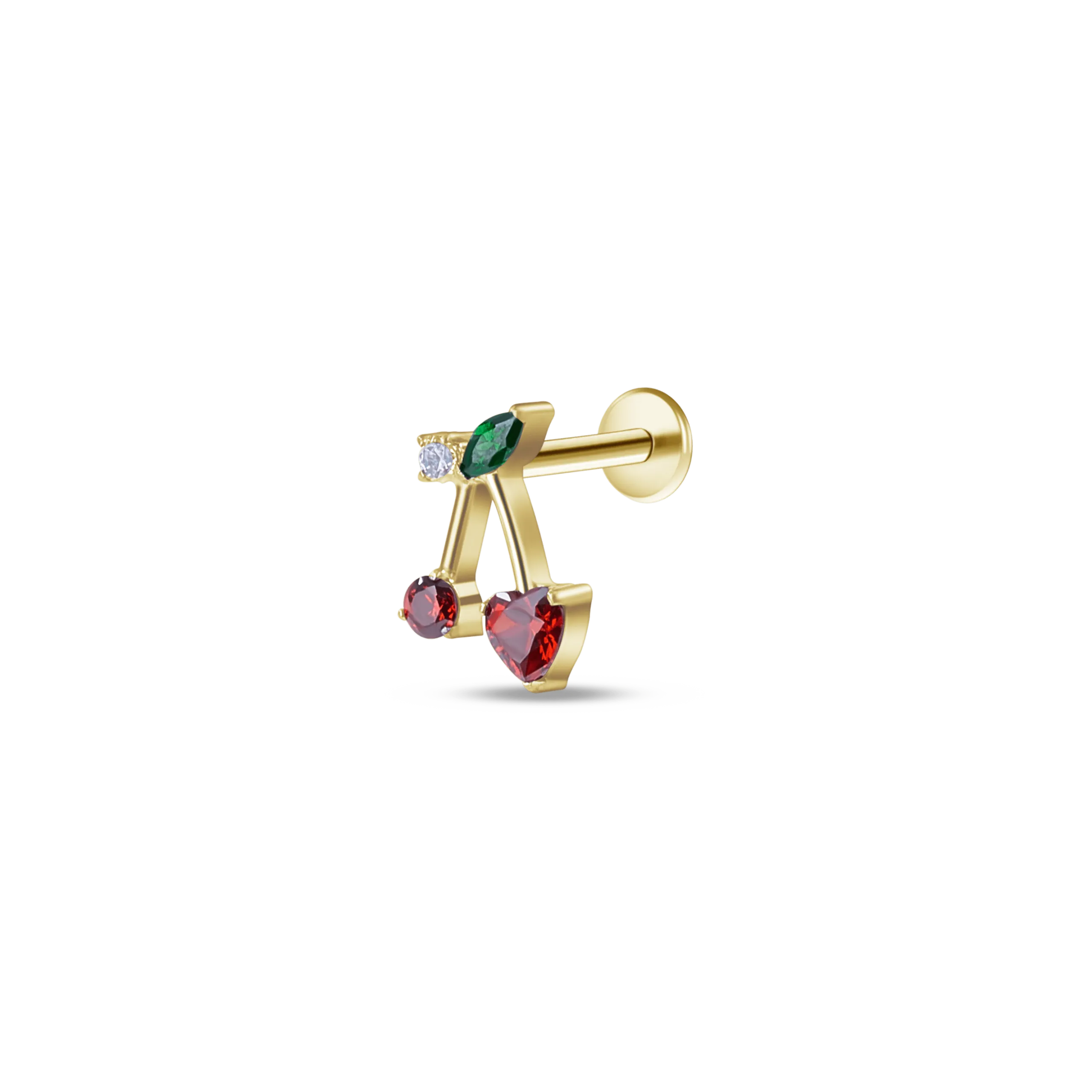 Piercing orecchio/naso ciliegia in oro