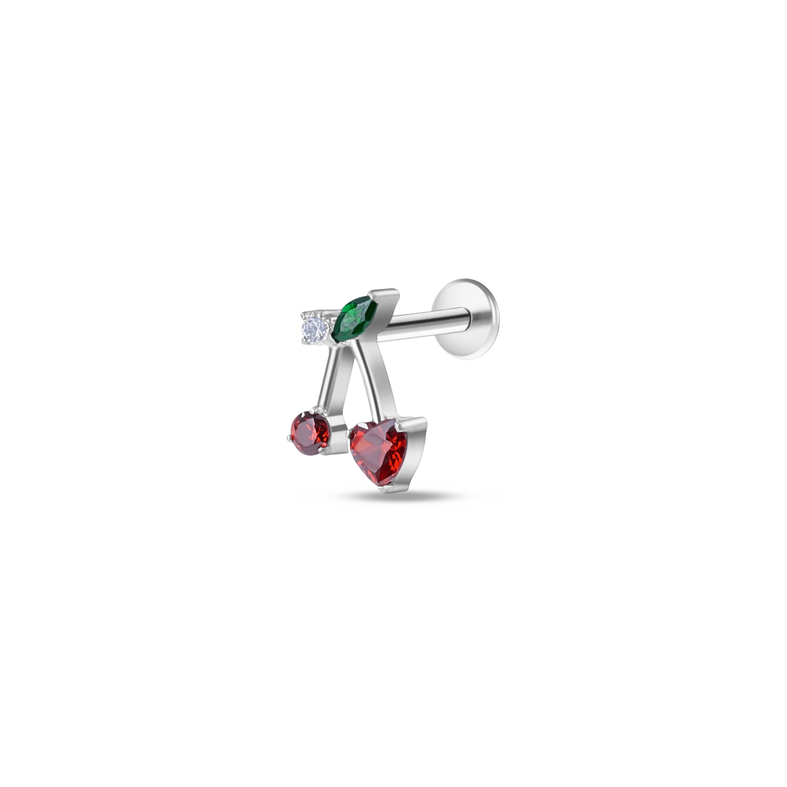 Piercing orecchio/naso ciliegia in argento