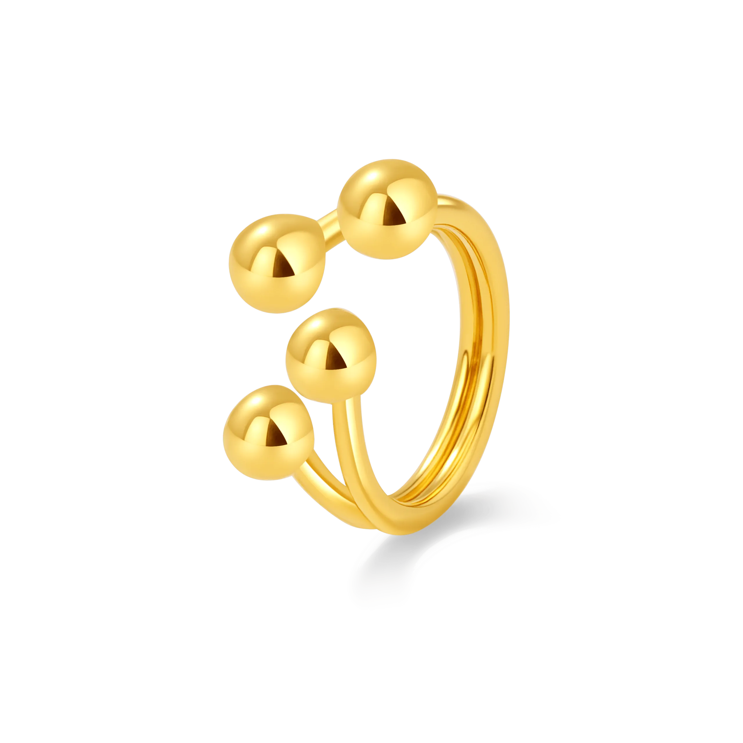 Anello sfere in oro