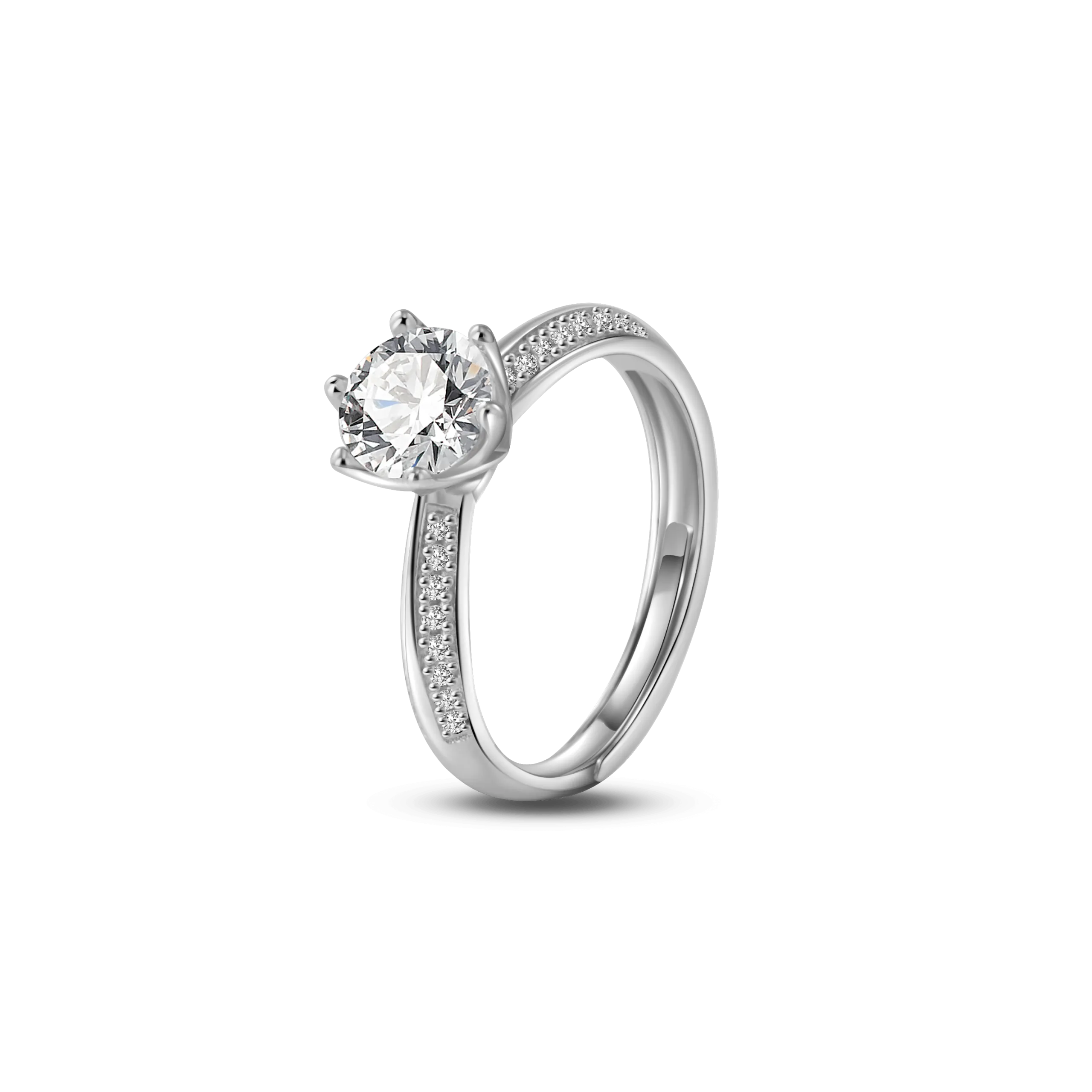 Anello punto luce in argento