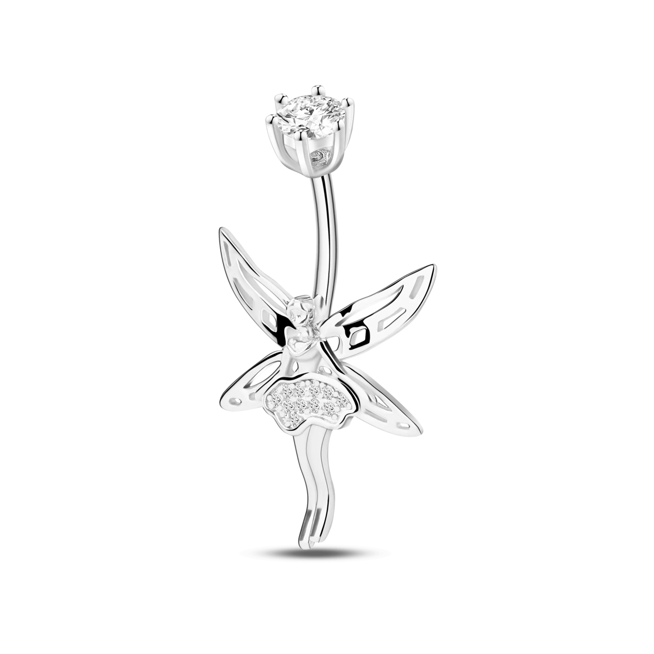 Piercing ombelico fatina in argento