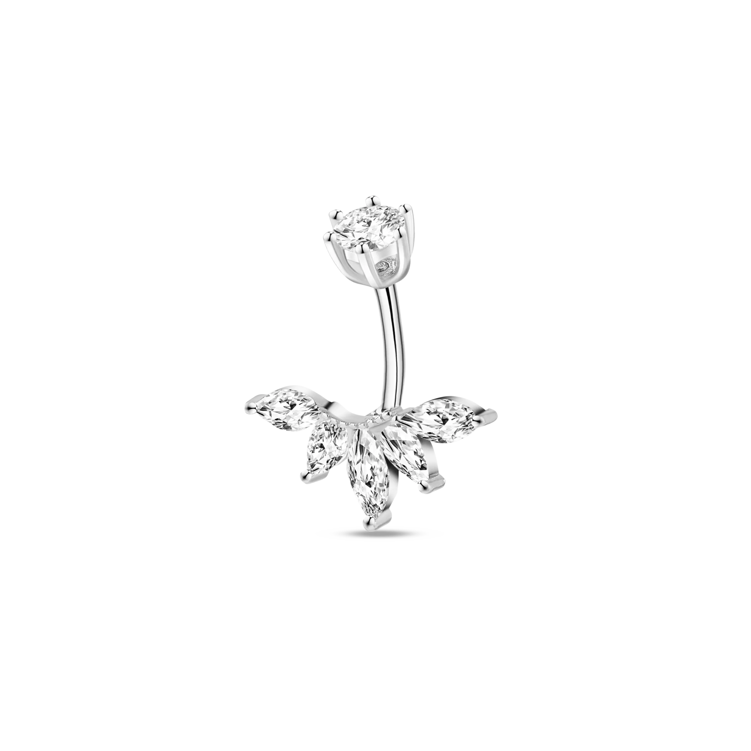 PIERCING OMBELICO LOTO IN ARGENTO