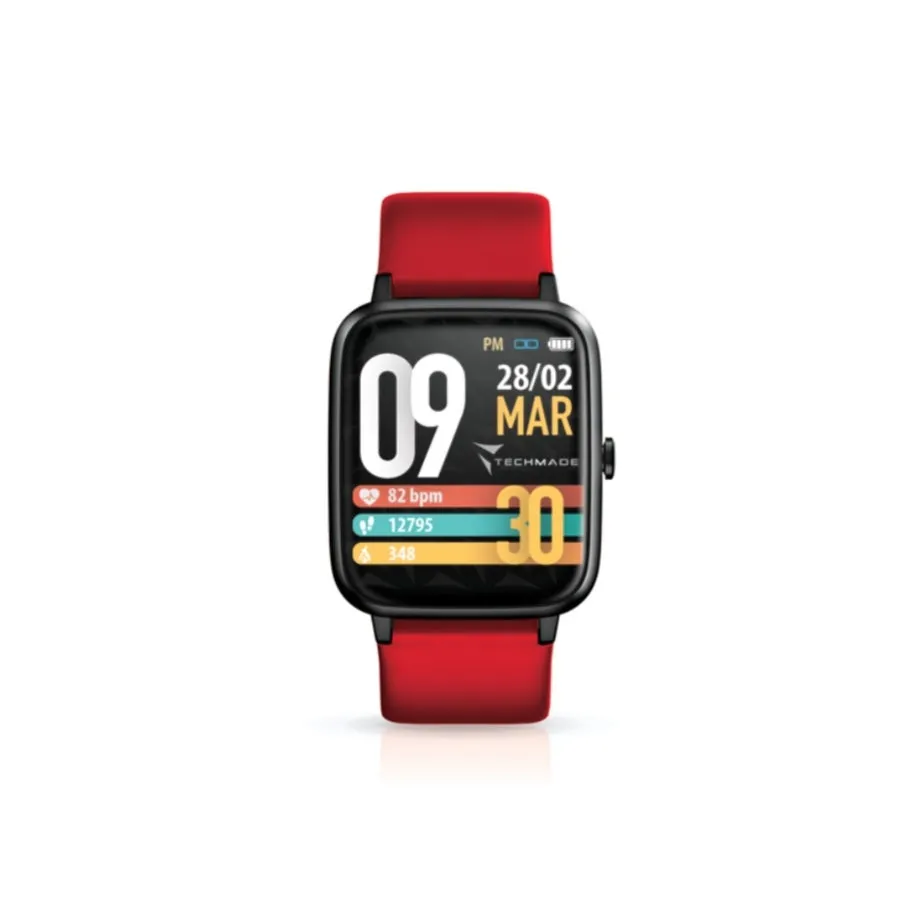 "MOVE Red/Pink/Grey" GPS SMARTWATCH TECHMADE