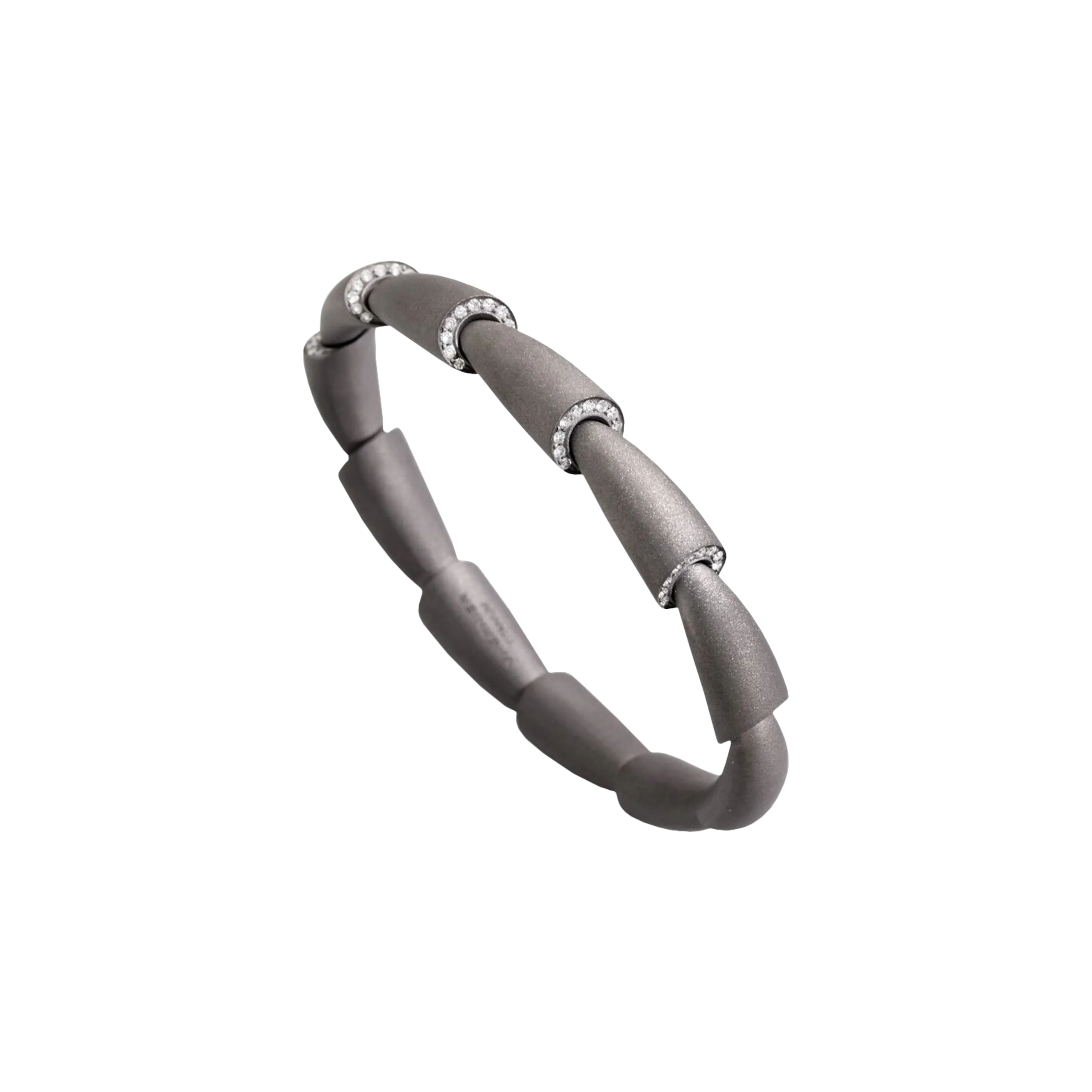 BRACCIALE IN TITANIO E DIAMANTI - TG1652BR001