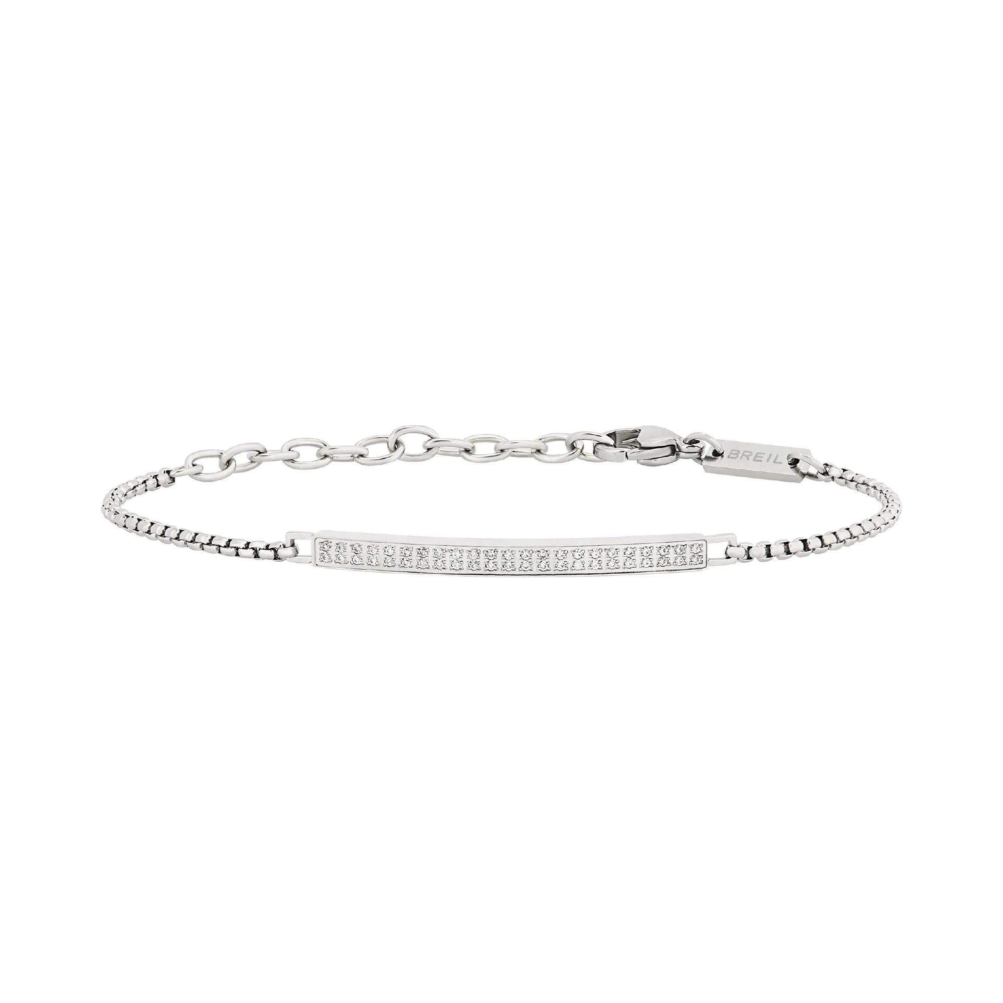 LIGHT ROW BRACCIALE IN ACCIAIO E CUBIC ZIRCONIA