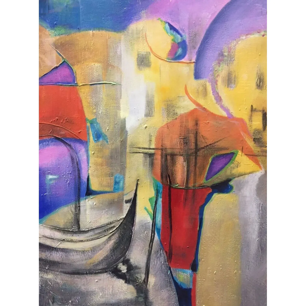 Abstraktes Gemälde Venedig