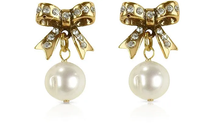 Orecchini fiocco e perla