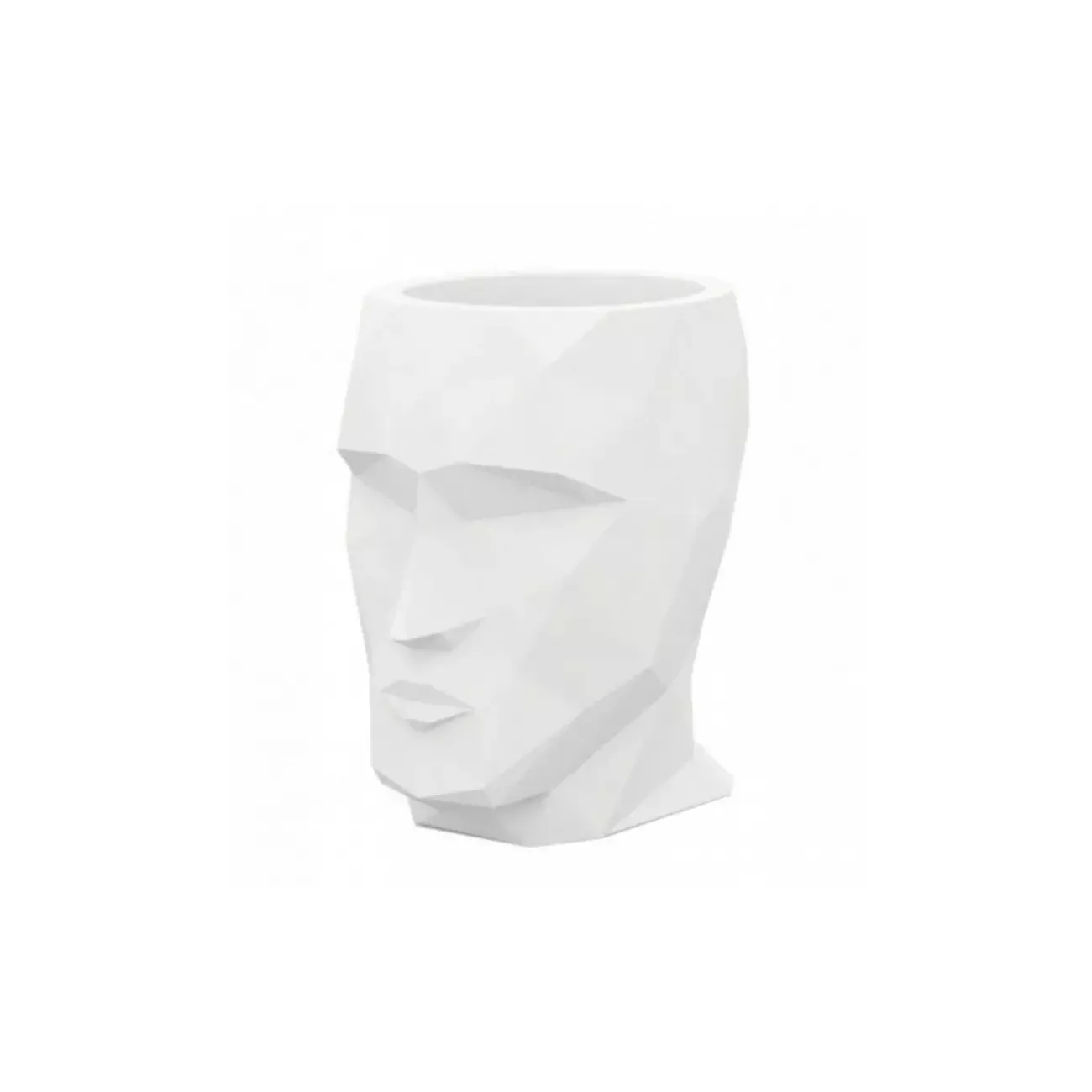 ADAN - Außenvase Polyethylen weiß H70