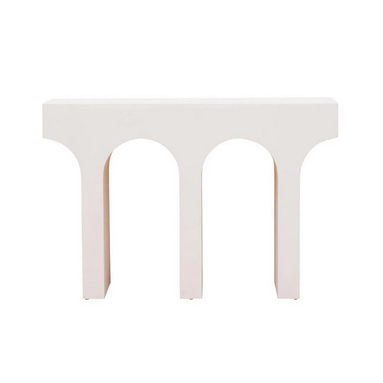 AGADIR - Designkonsole Holz weiß L120 cm