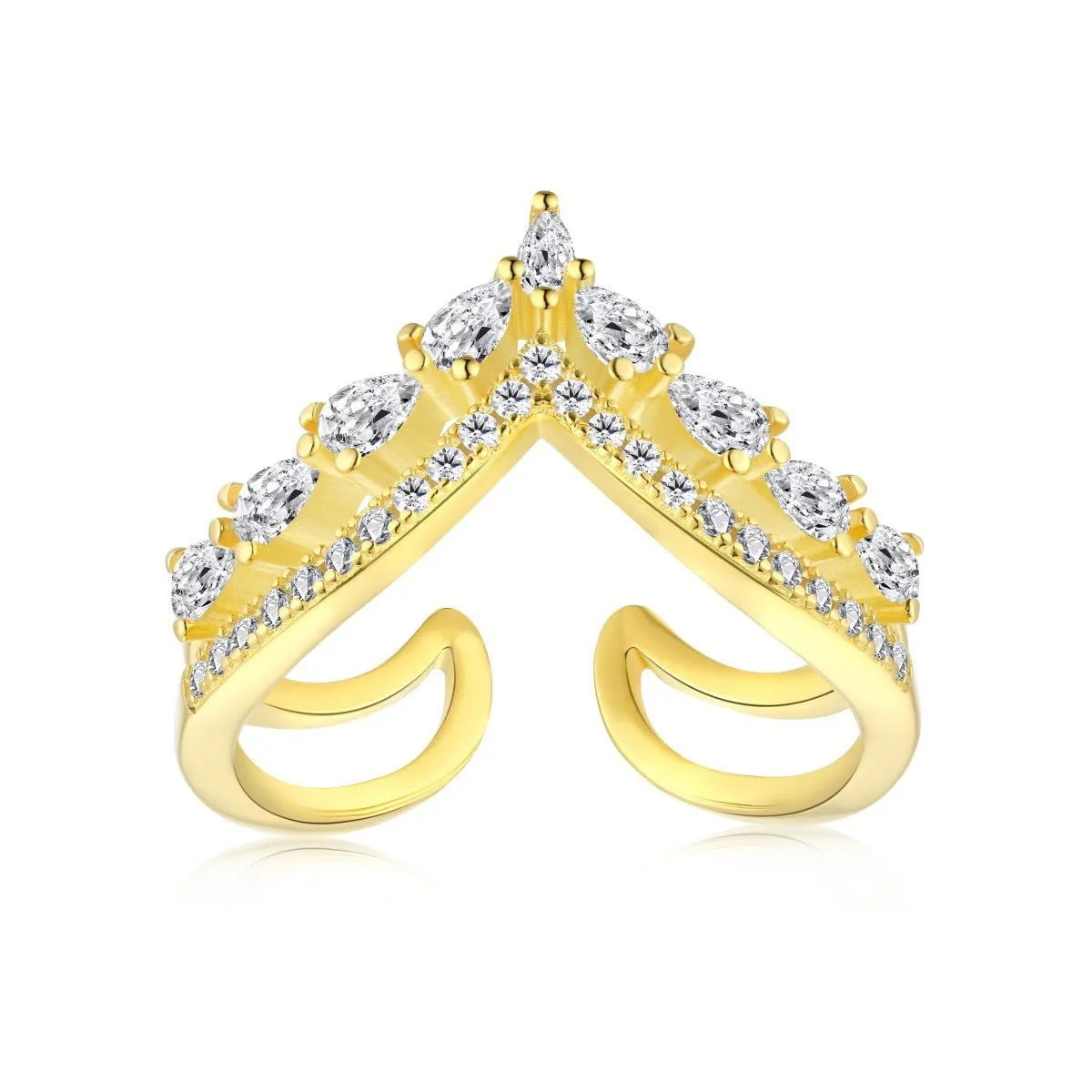 Anello a Punta zirconato