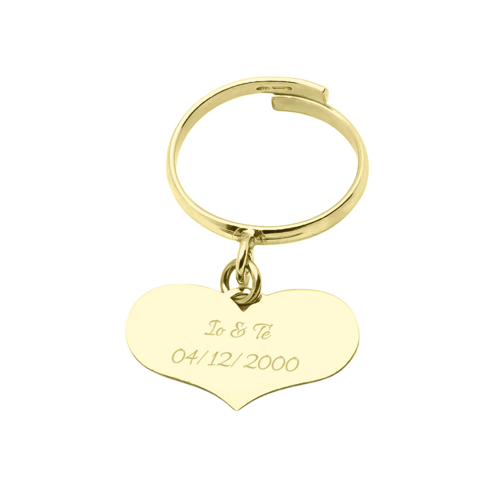 Anello Cuore Pendente