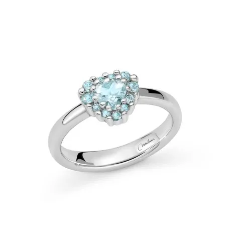 Anello Miluna Cuore Argento E Topazio LID3860