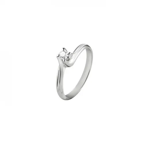 Anello solitario con diamante Cierre Gioielli