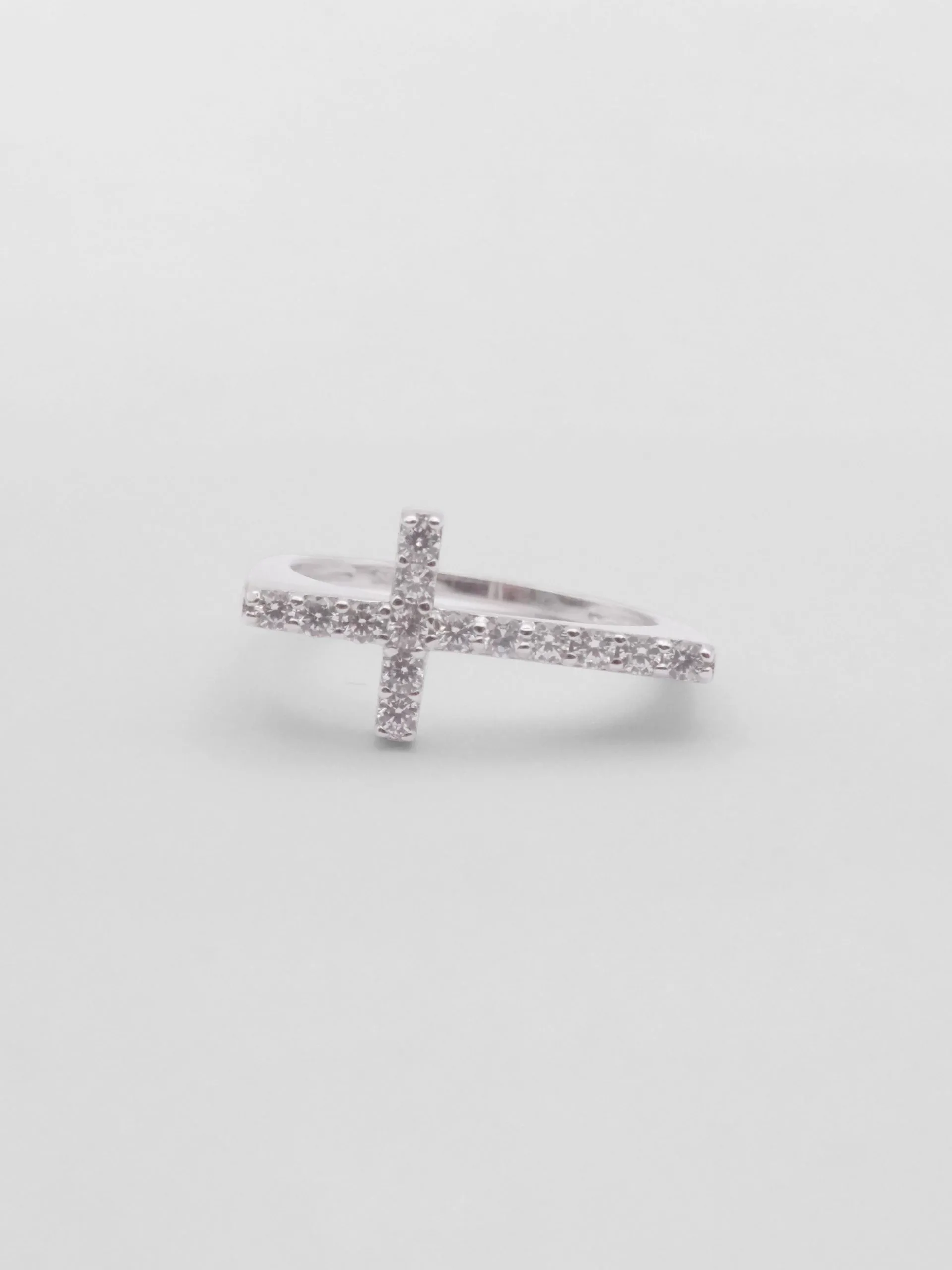 Anello Argento Croce Grande