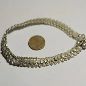 Cavigliera argento semi - rigida