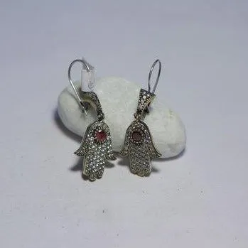 Hand der Fatima Silber OHRRINGE