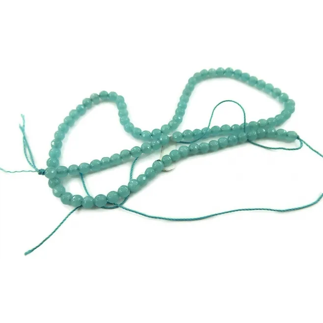 1 filo di angelite sfaccettata diametro 4 mm