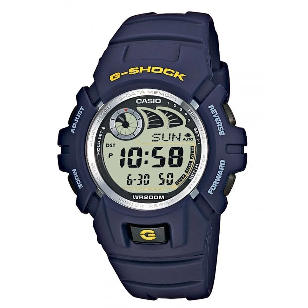 Orologio CASIO G-SHOCK G-2900F-2VER Silicone Blu Chrono Memory Sveglia Sub 200mt