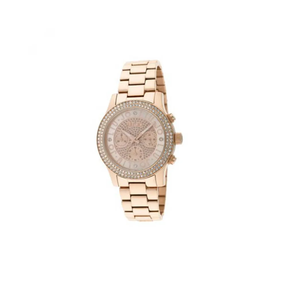 Orologio Donna LIU JO Luxury STEELER FULL PAVE' TLJ747 Chrono Acciaio Rosè