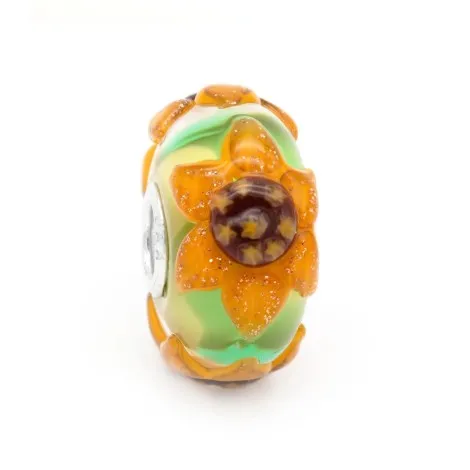 Beads Trollbeads Campo di Girasoli TGLBE-20458 Edizione Limitata