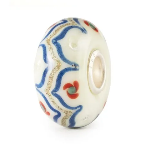Beads Trollbeads Luce di Fiori Avorio TGLBE-00250 Edizione Limitata