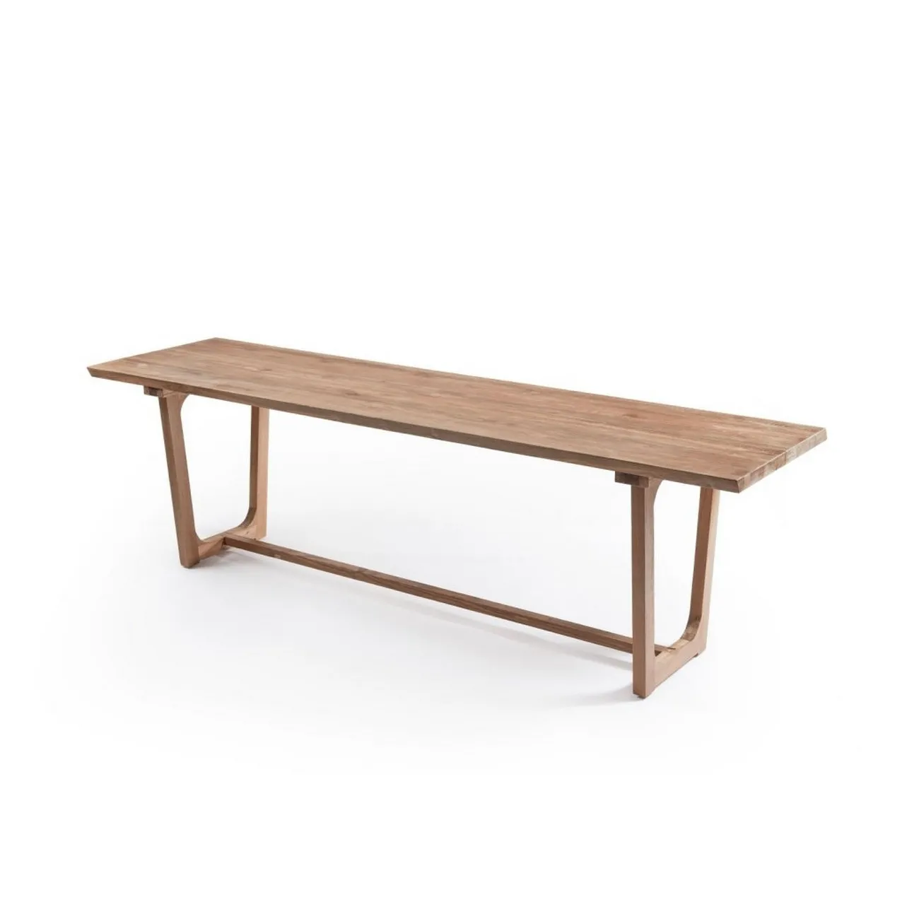 BOHO - XXL Stehtisch aus braunem Teakholz L300