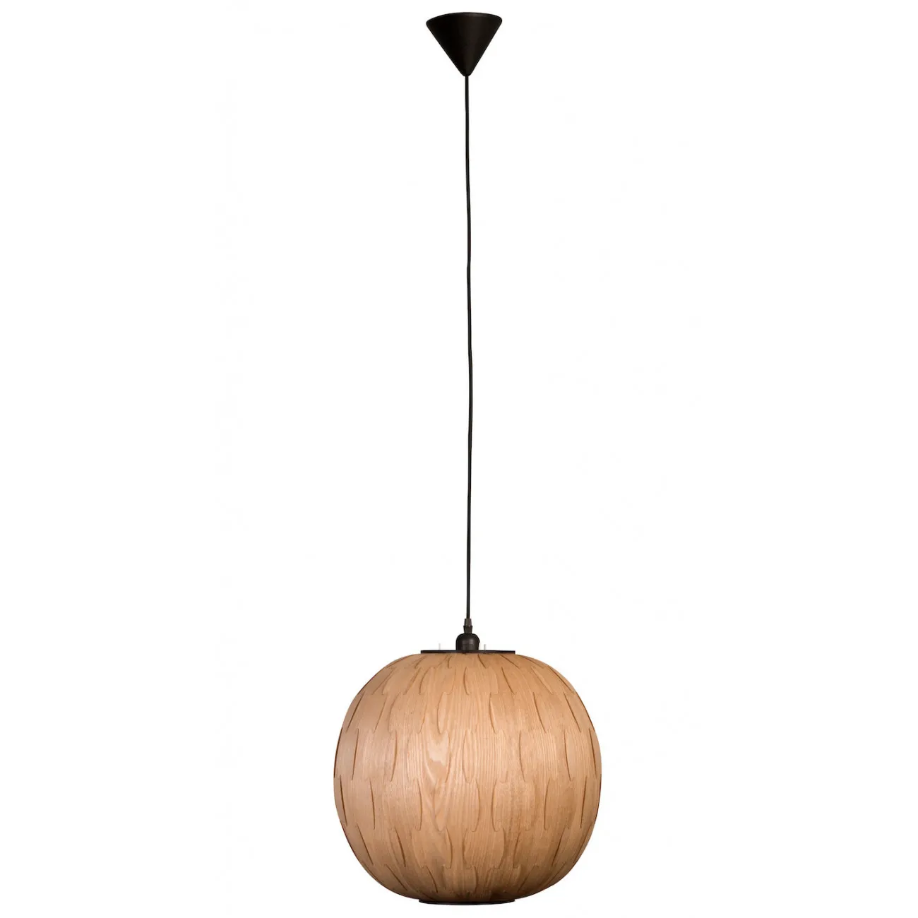 BOND - Runde Pendelleuchte aus Holz