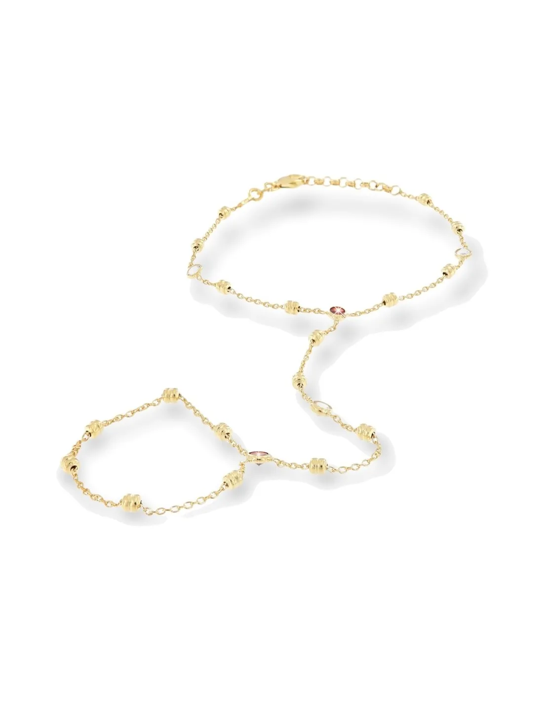 Bracciale Argento Dorato Baciamano Puntoluce