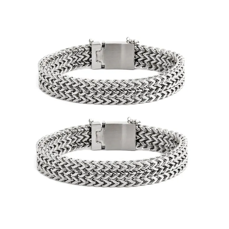 Bracciale catena fish bone 12,3mm