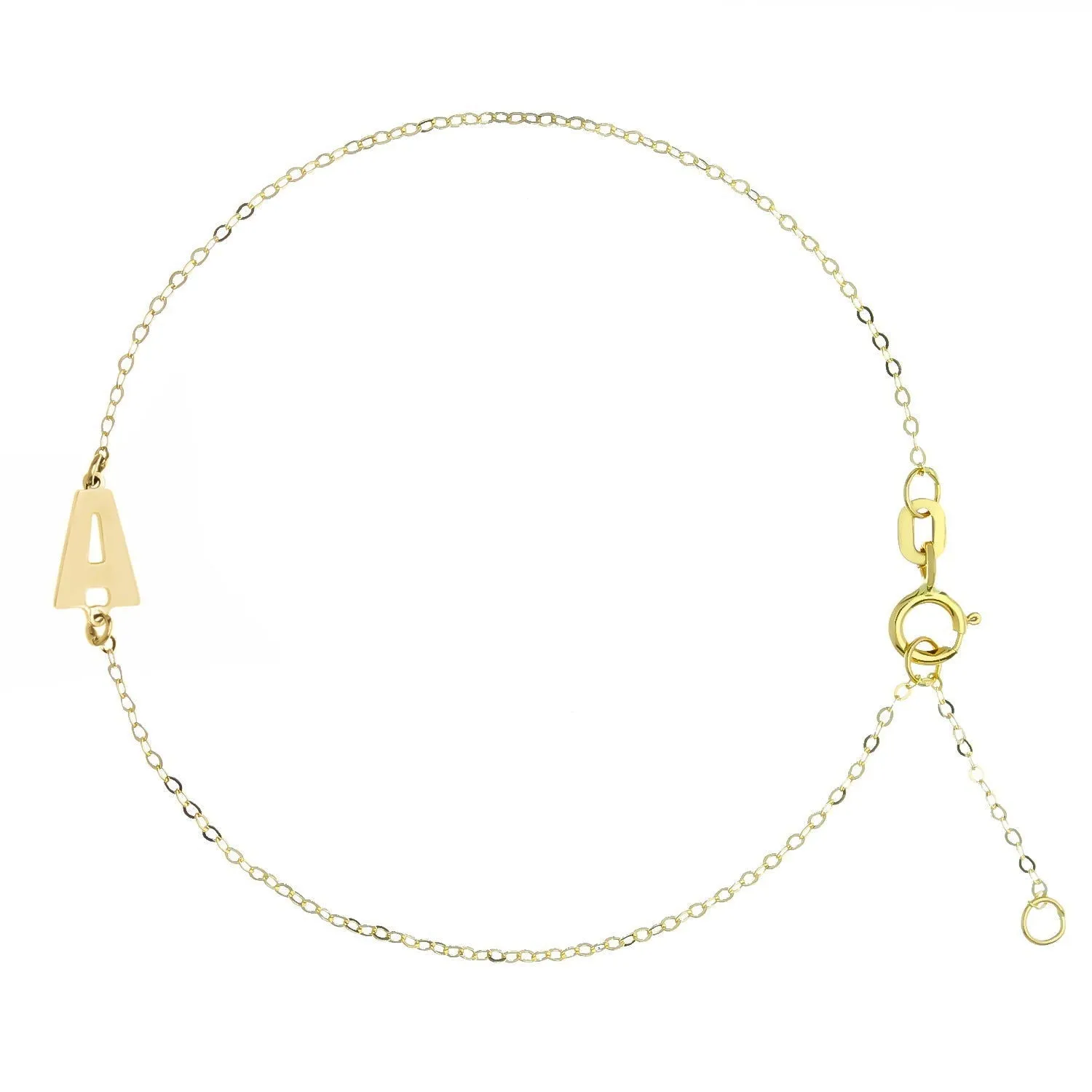 Bracciale con Lettera iniziale in Oro 18kt