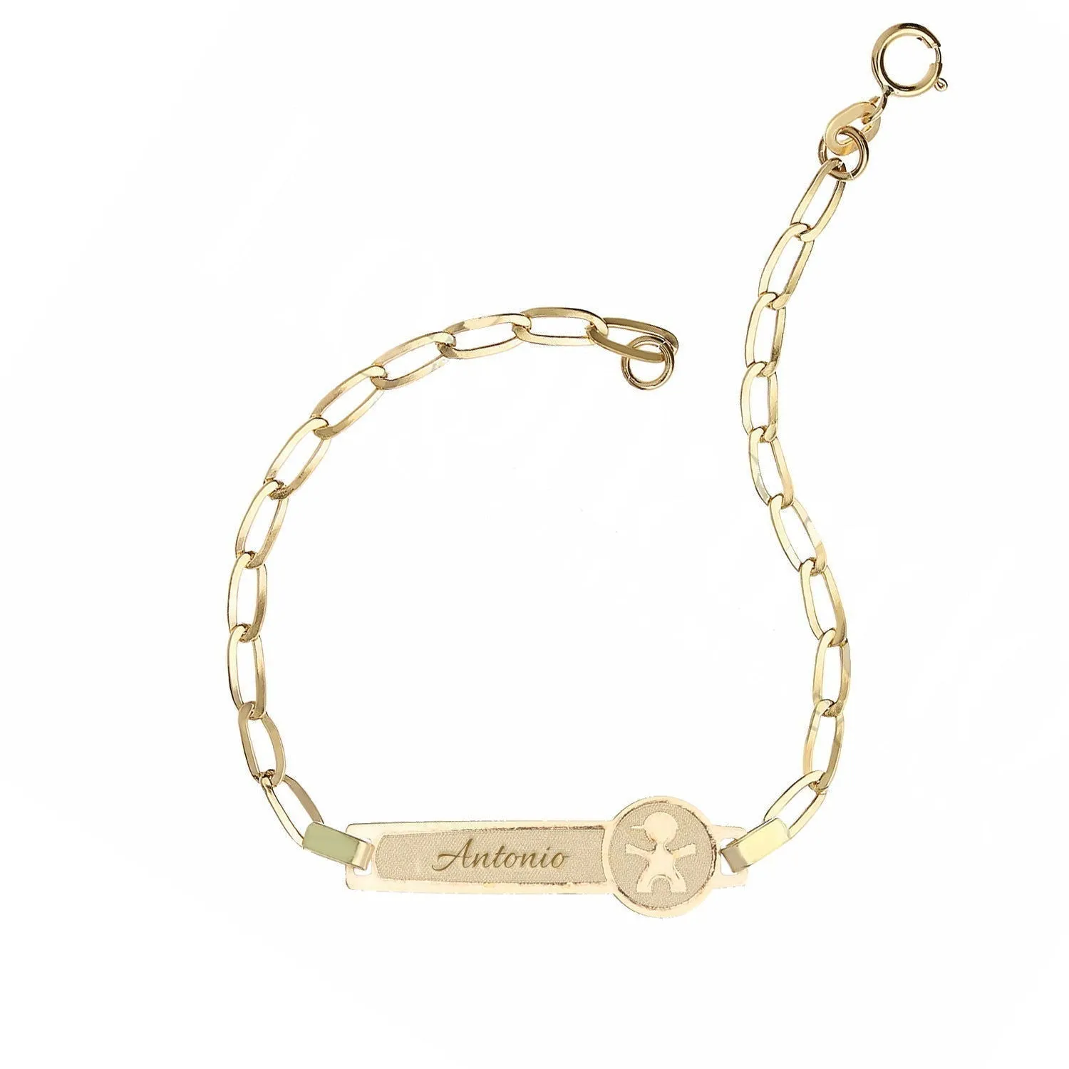 Bracciale con Nome Bimbo/a in Oro 18 Kt