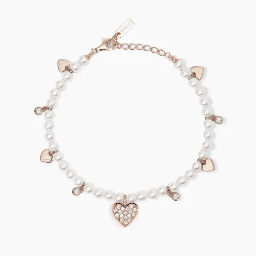 Bracciale con perle conchiglia e charms Mabina