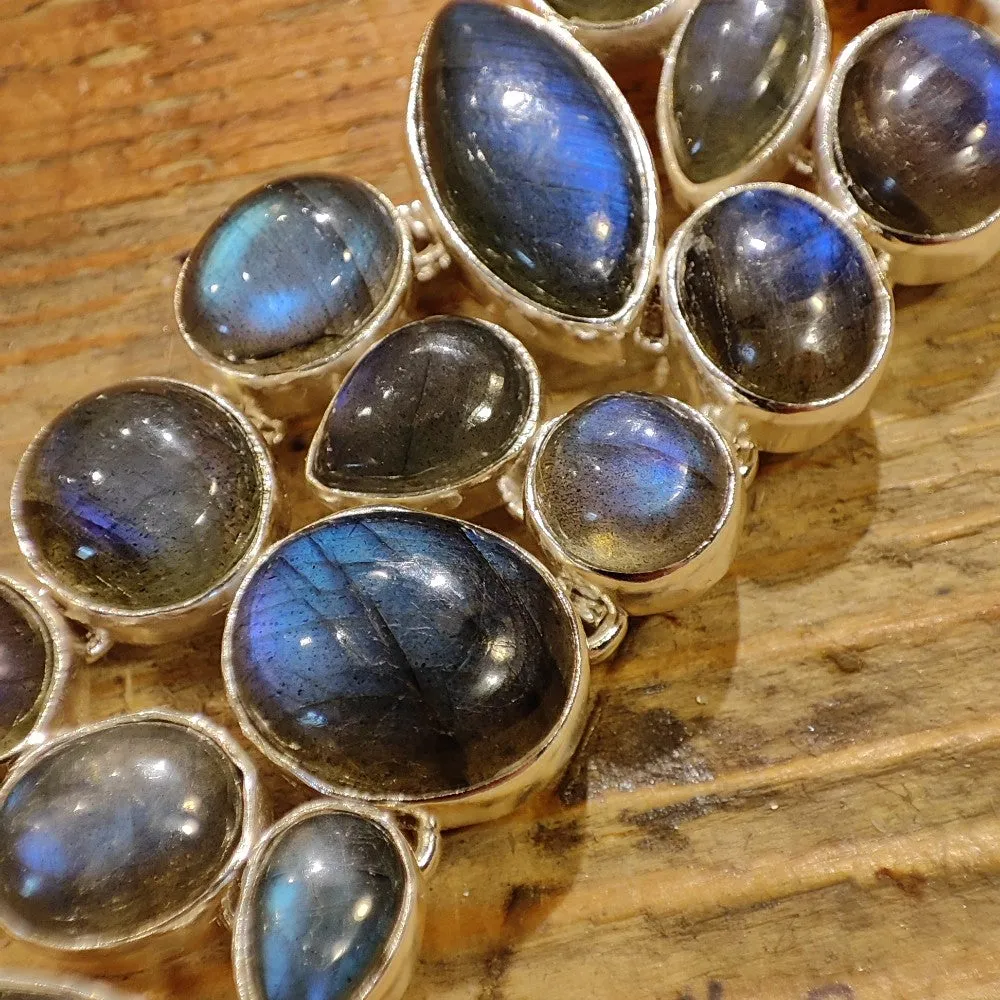 Armband aus 925er Labradorit-Silber – ESTER