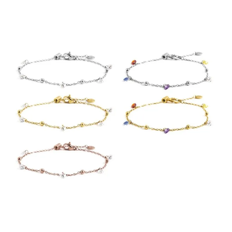 Bracciale con zirconi e sfere