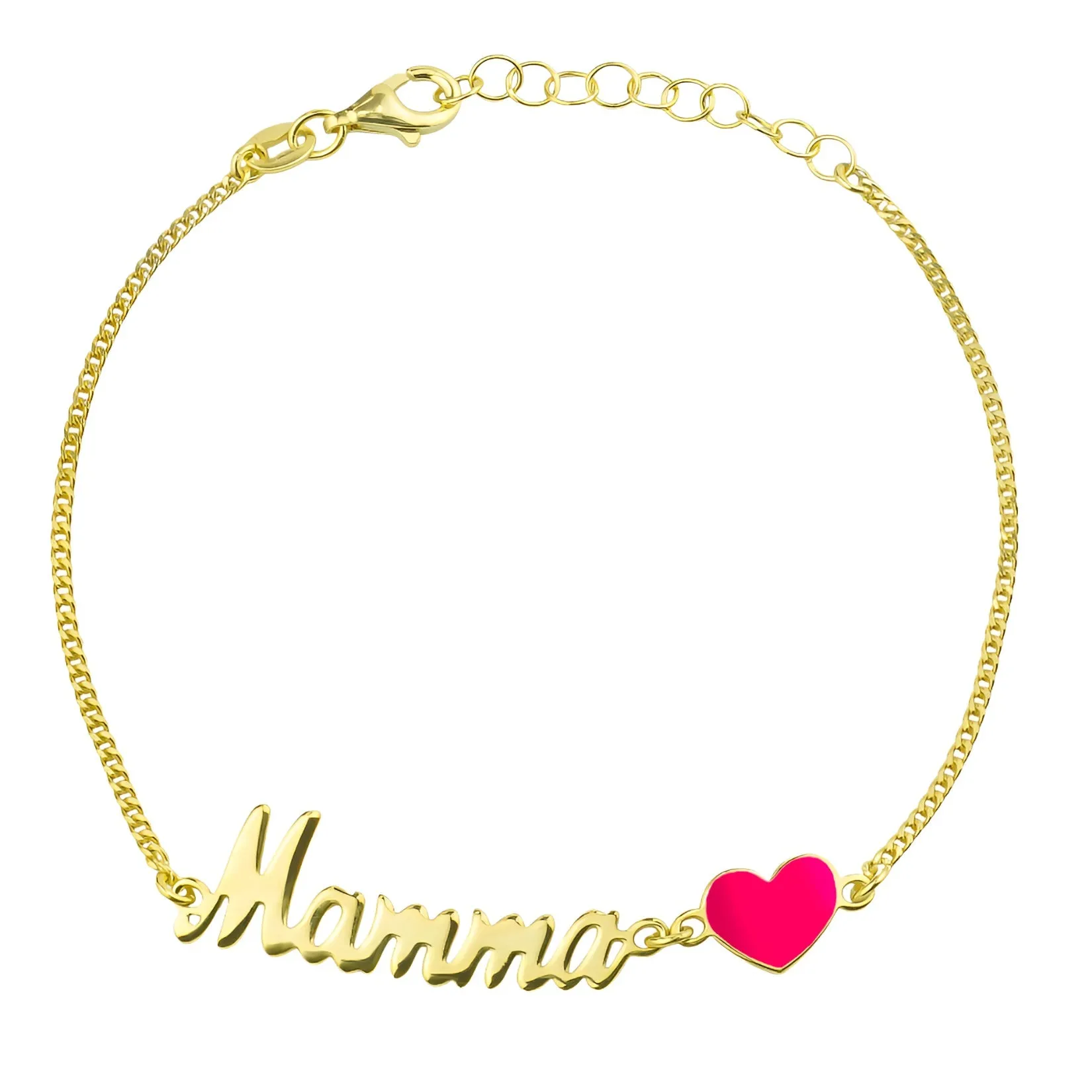 Bracciale Mamma Cuore Rosa