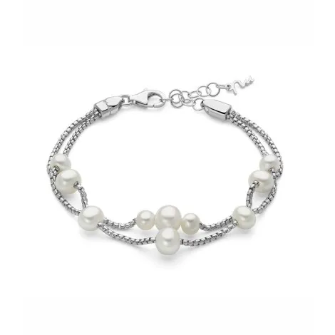 Bracciale Miluna Argento Perle Miss Italia PBR3617