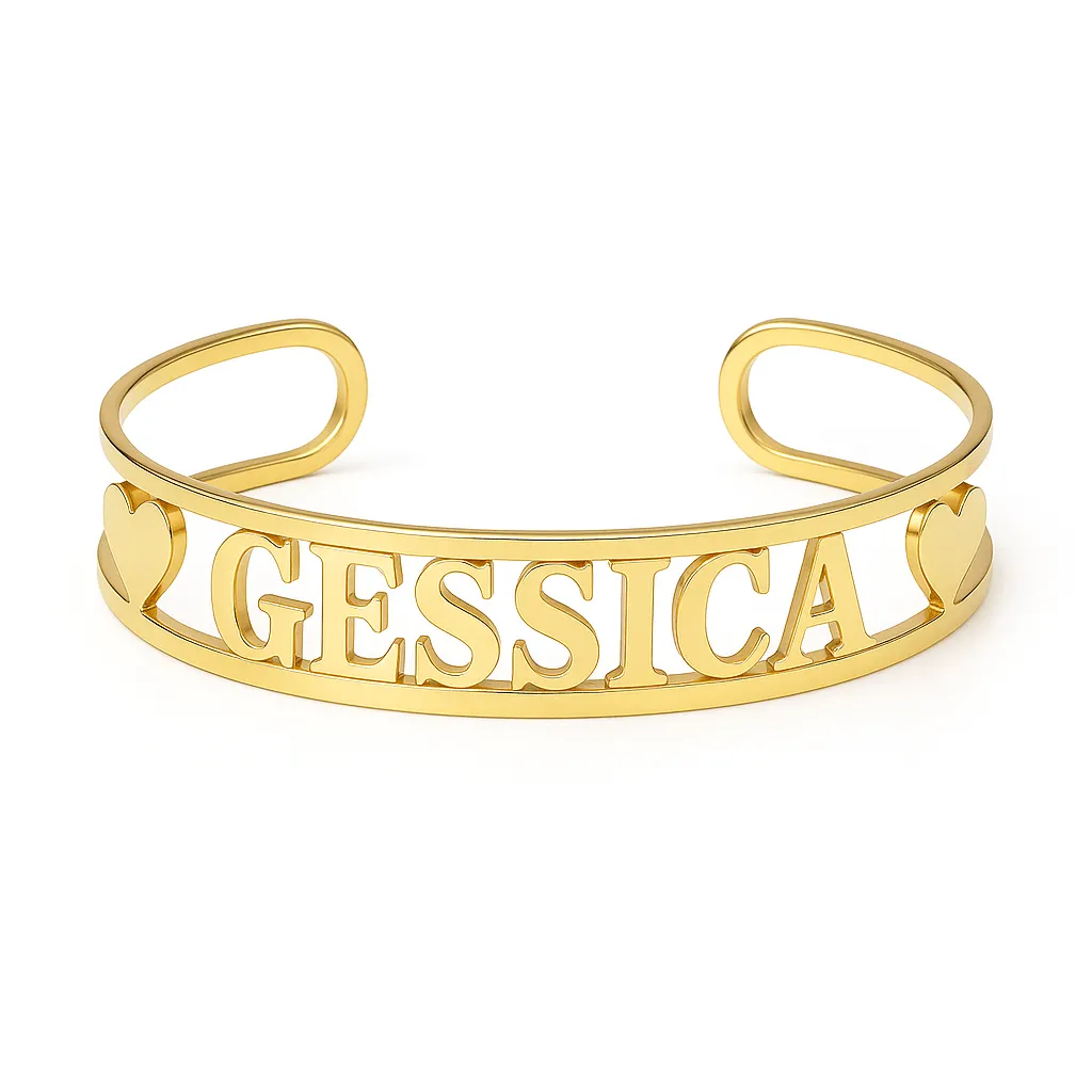 Bracciale Nome Rigido Open