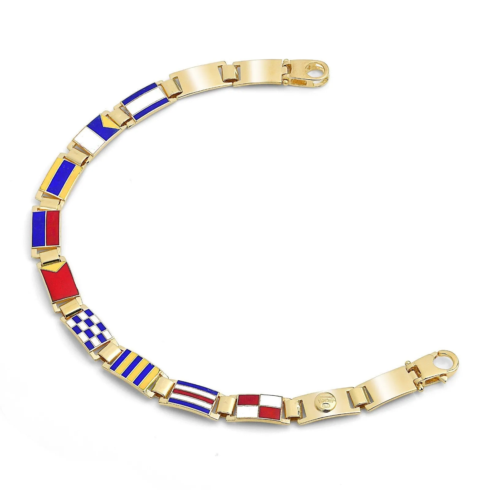 Bracciale bandiere MEDIUM gold Arcadia