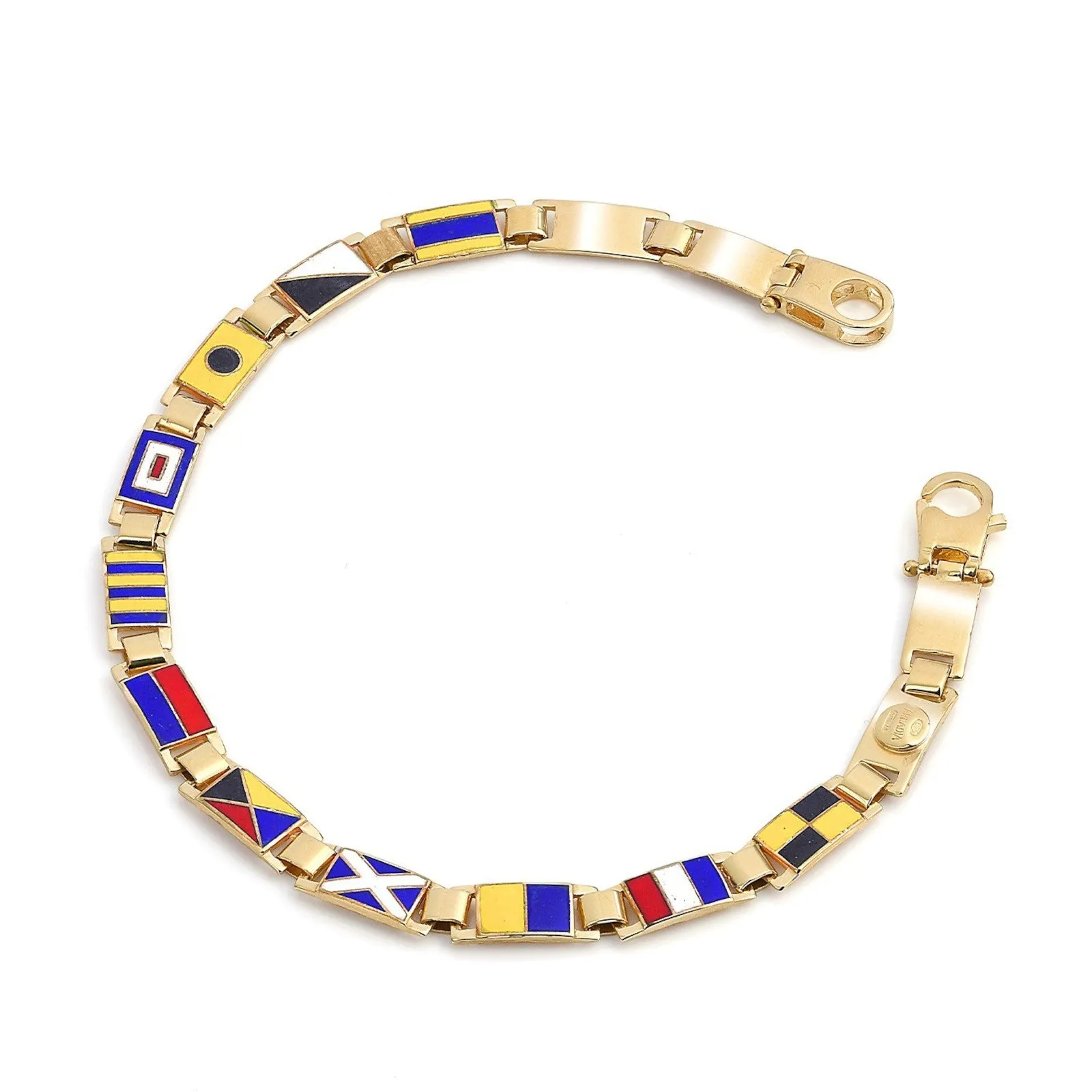 Bracciale bandiere SMALL gold Arcadia