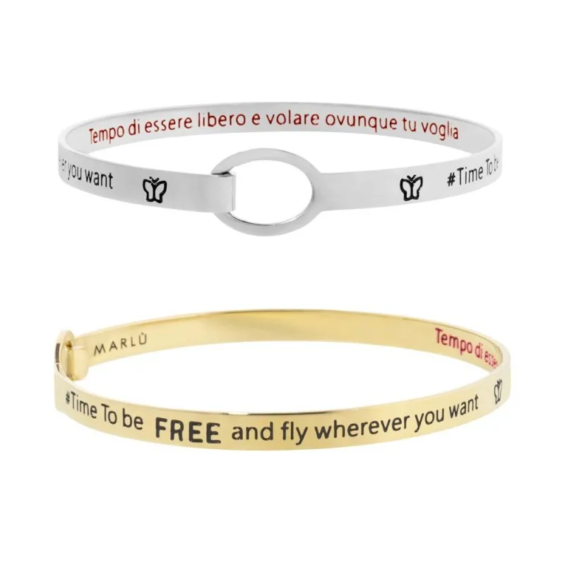 Bracciale rigido farfalla