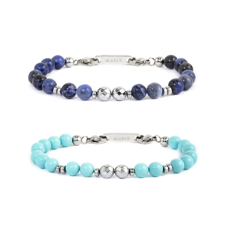 Bracciale sfere sfaccettate 6mm