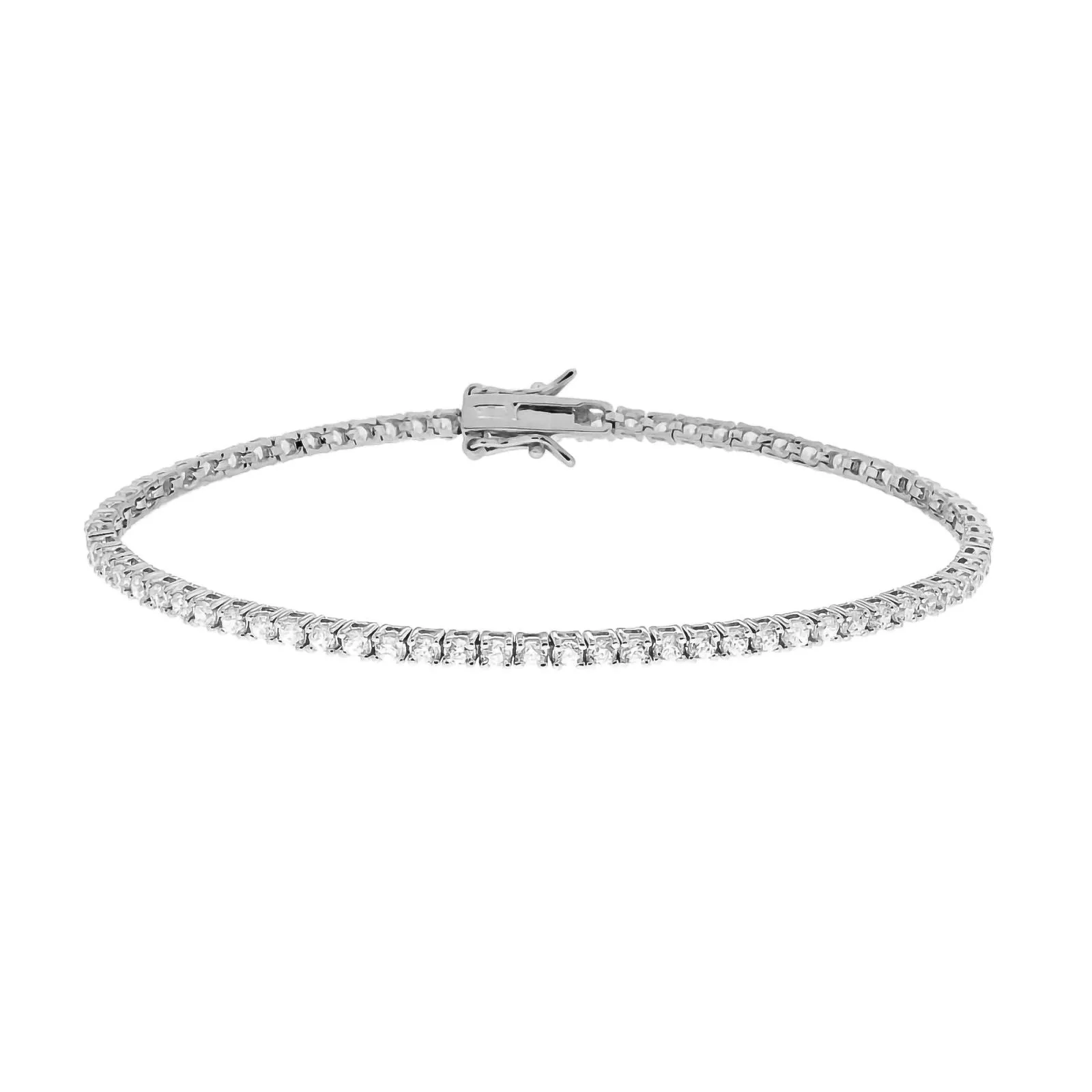 Bracciale Tennis zirconi Bianchi 2 mm